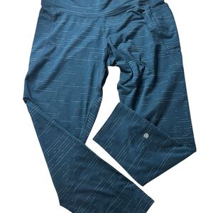 Champion Navy Striped Leggings Soft Material